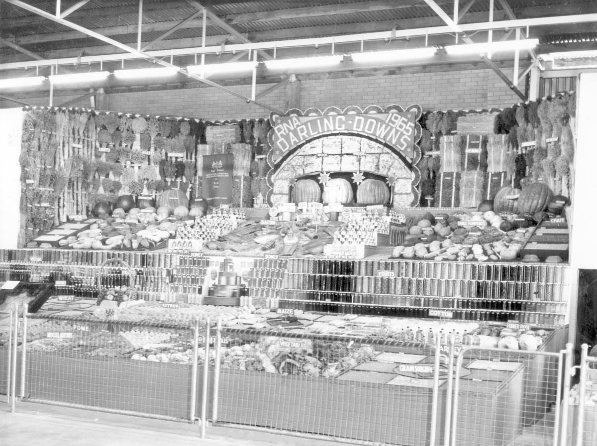 Darling Downs District exhibit at the Royal National Show, Brisbane, August 1965