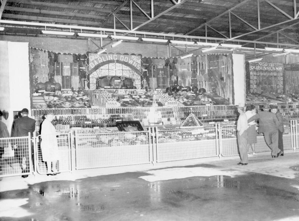 Darling Downs District exhibit at the Royal National Show, Brisbane, August 1964