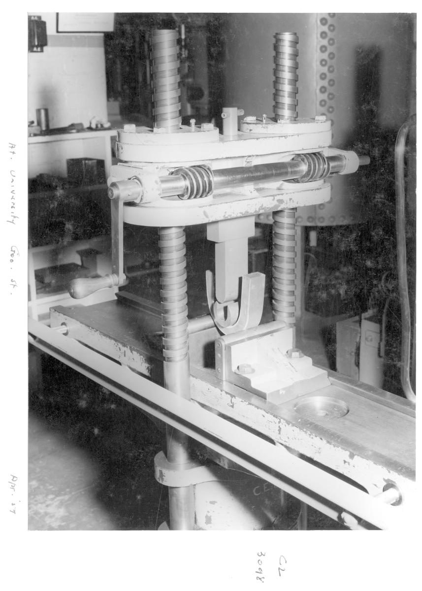 Air pollution testing laboratory at University of Queensland, George Street, Brisbane, April 1959