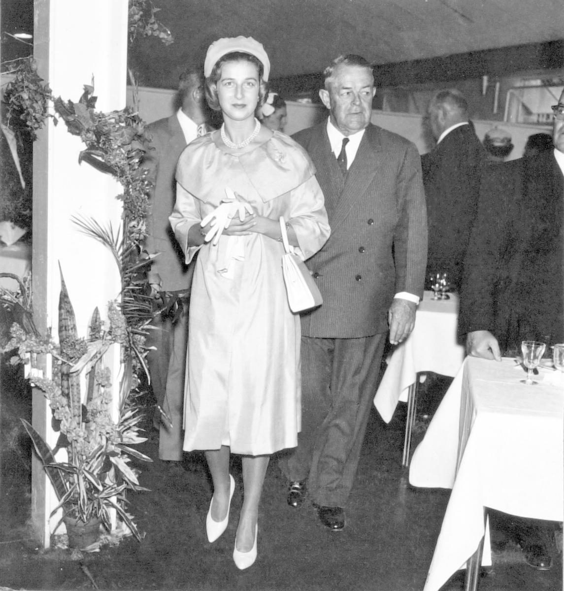 Princess Alexandra at the Royal National Show, Brisbane, 19 August 1959