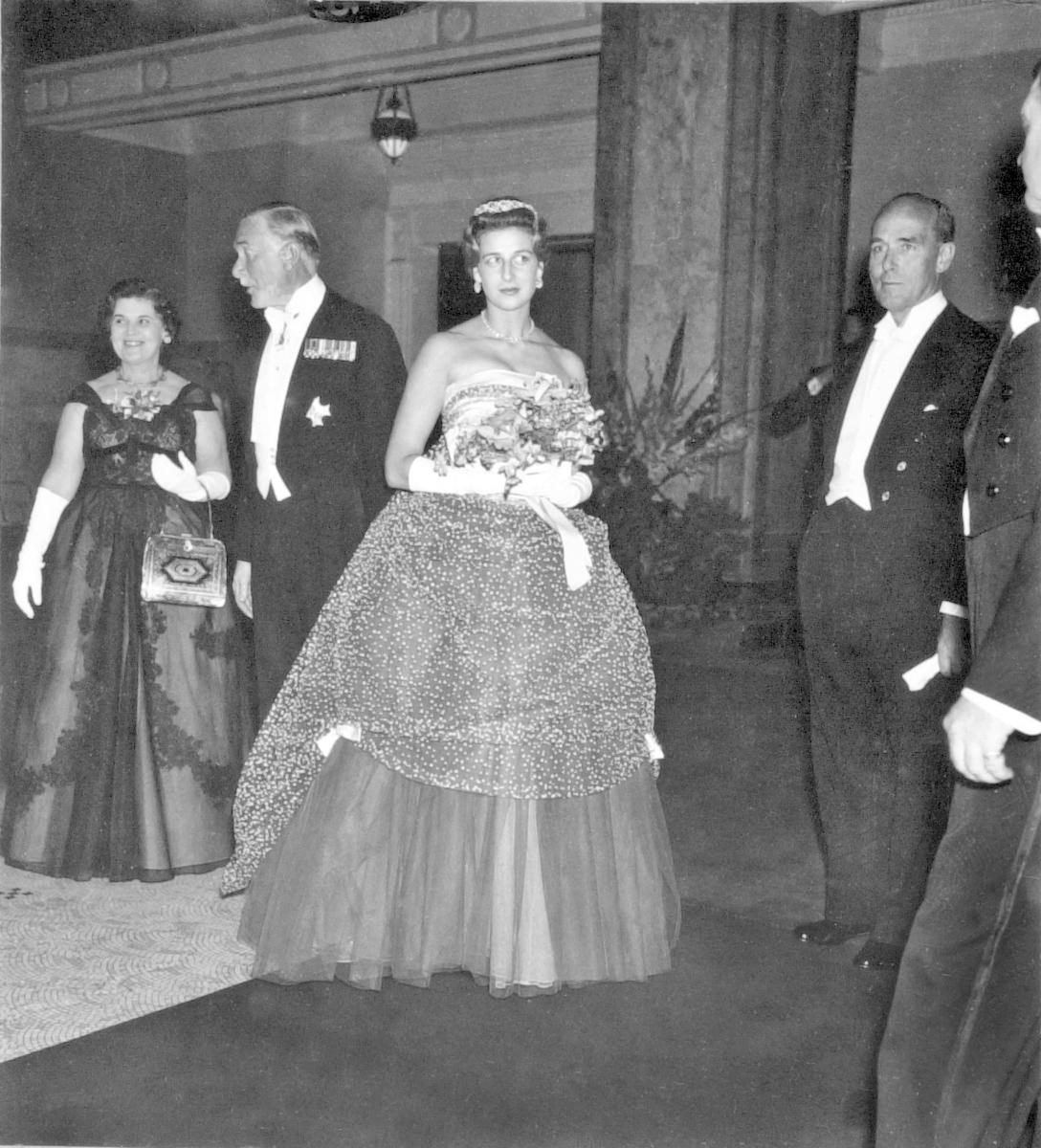 HRH Princess Alexandra at the Royal Ball, Brisbane City Hall, 21 August 1959