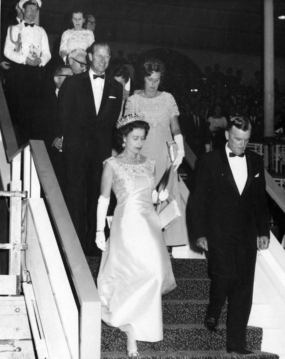 Her Majesty Queen Elizabeth II and HRH The Duke of Edinburgh at Brisbane Exhibition Ground, 1970