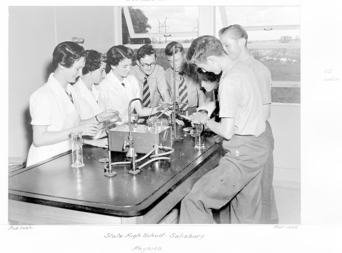 Salisbury State High School, Physics - Brisbane, March 1955