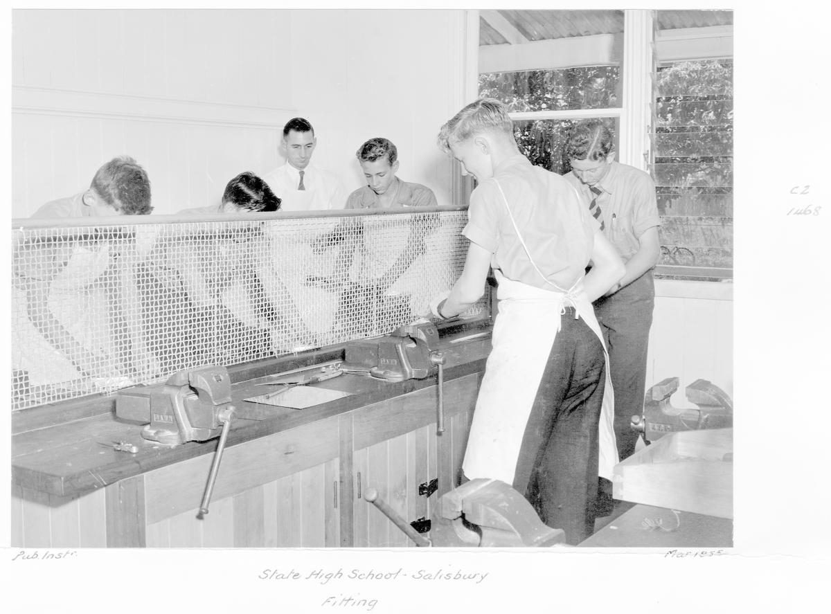 Salisbury State High School, Fitting - Brisbane, March 1955