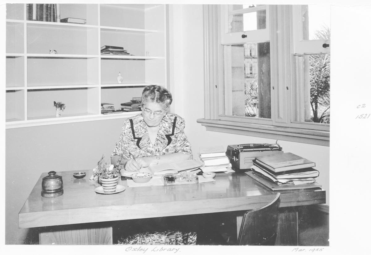 Oxley Memorial Library interior - Brisbane, March 1955