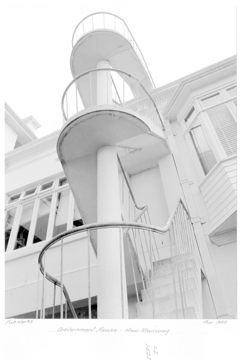 Government House new stairway - Brisbane, March 1955