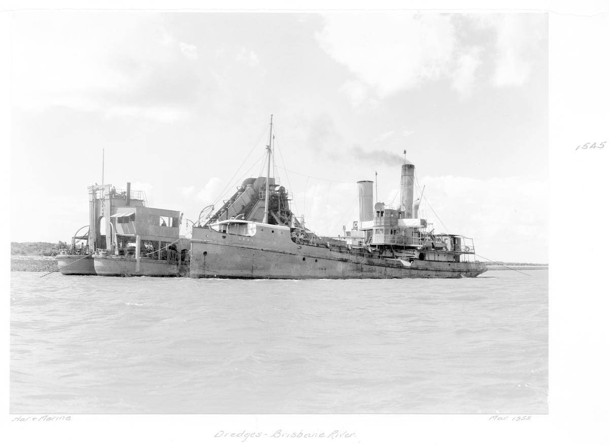 Dredges, Brisbane River - March 1955