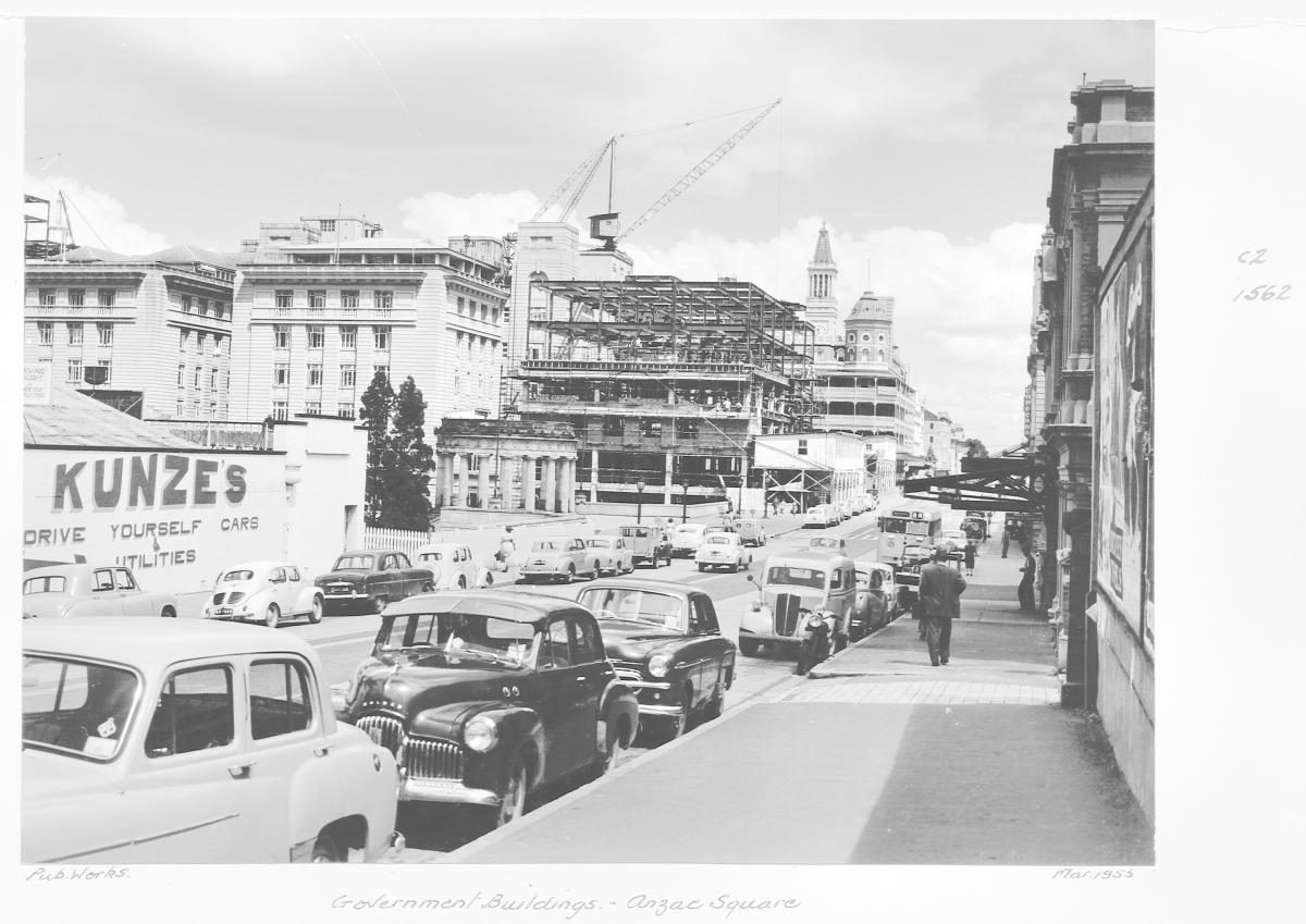 Government buildings, ANZAC Square - Brisbane, March 1955