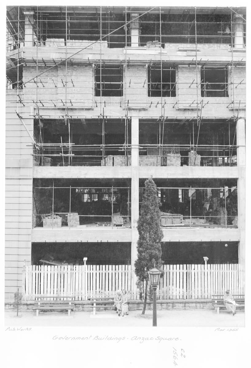 Government buildings, ANZAC Square - Brisbane, March 1955