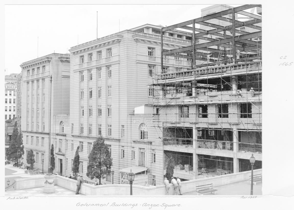Government buildings, ANZAC Square - Brisbane, March 1955