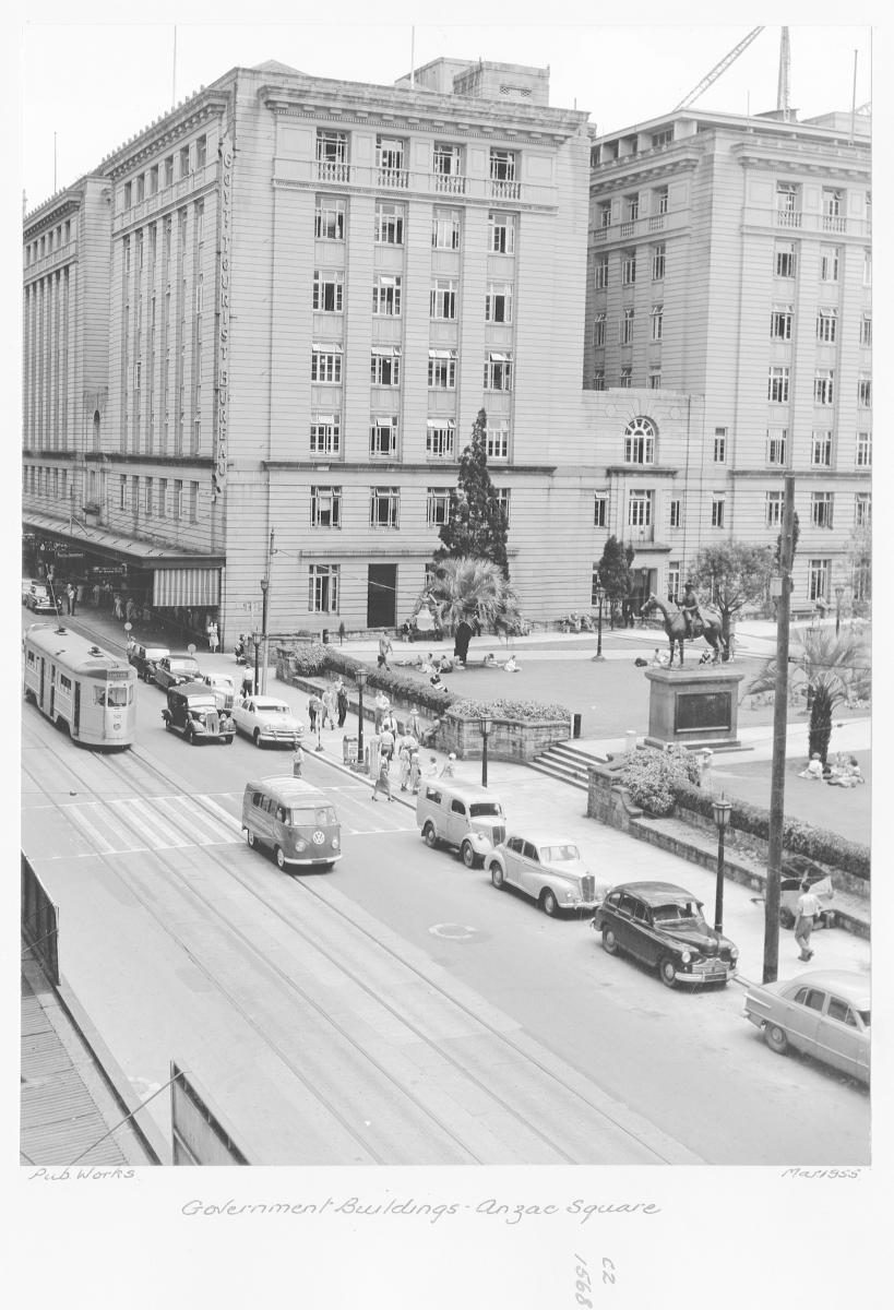 Government buildings, ANZAC Square - Brisbane, March 1955