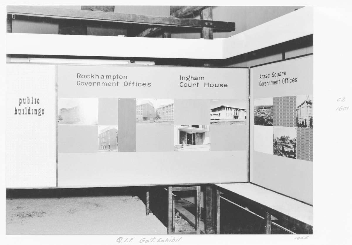 Queensland Industries Fair, Government exhibit, Department of Public Works, Public buildings - Brisbane, April-May 1955
