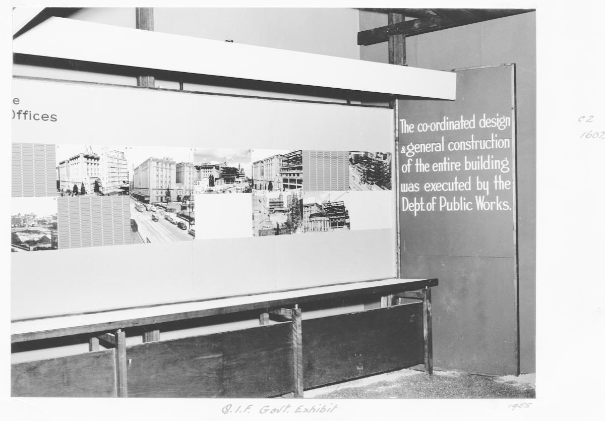 Queensland Industries Fair, Government exhibit, Department of Public Works, Public buildings - Brisbane, April-May 1955