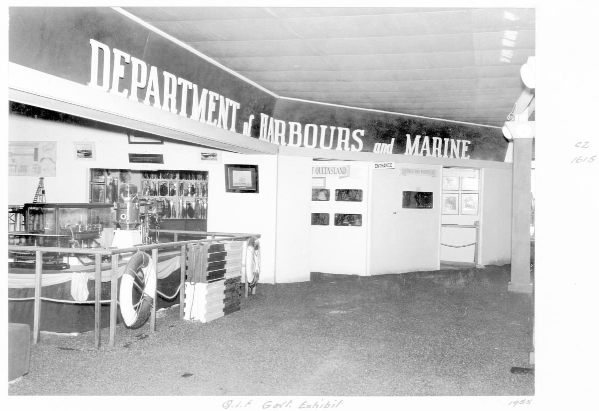Queensland Industries Fair, Government exhibit, Department of Harbours and Marine - Brisbane, April-May 1955