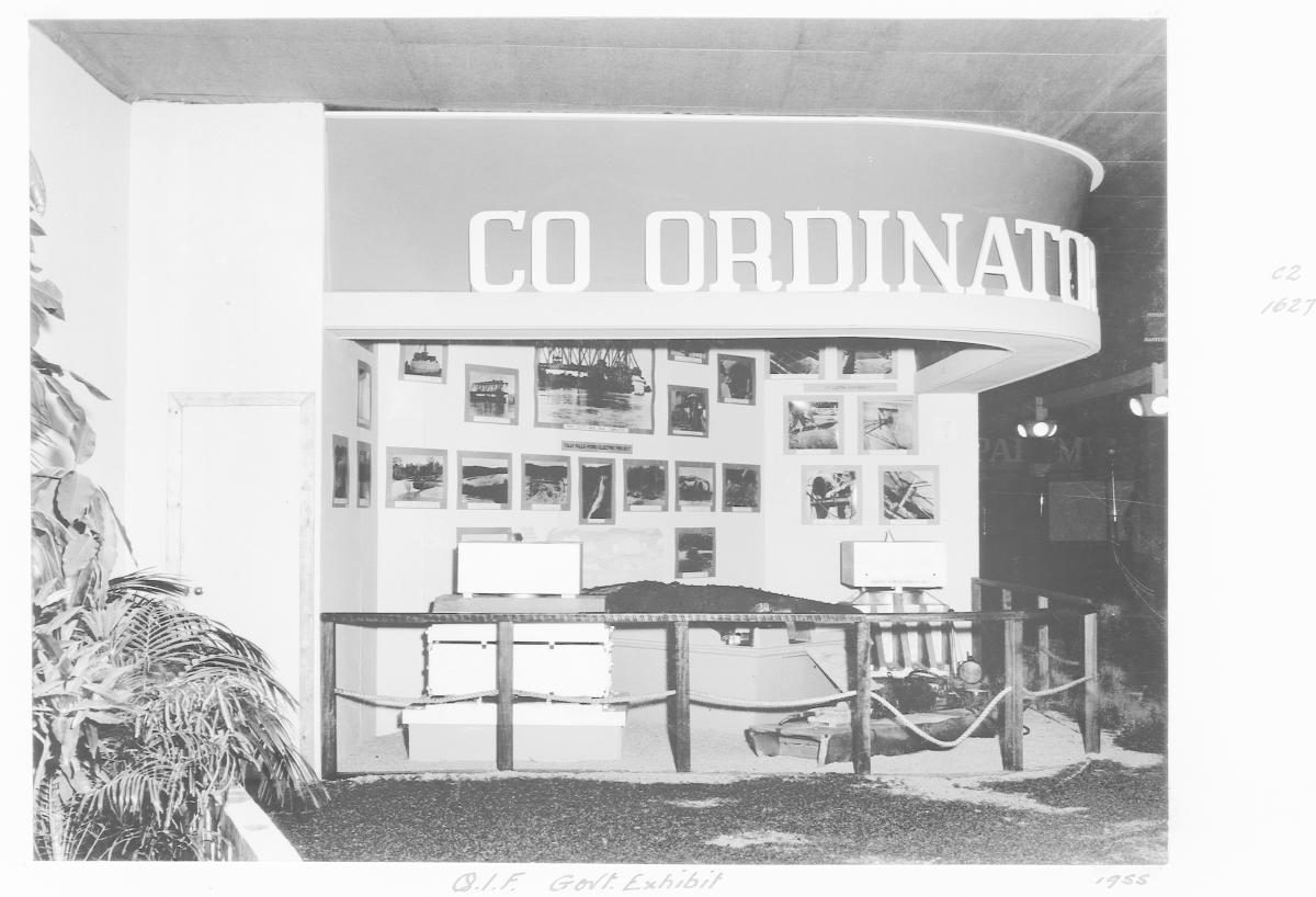 Queensland Industries Fair, Government exhibit, Co-ordinator General's Department - Brisbane, April-May 1955