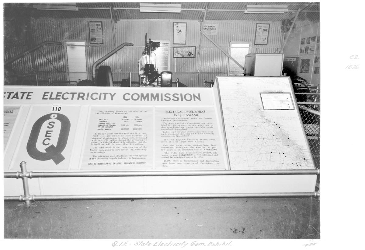 Queensland Industries Fair, Government exhibit, State Electricity Commission - Brisbane, April-May 1955