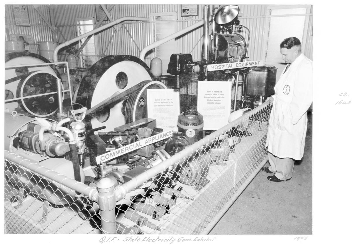 Queensland Industries Fair, Government exhibit, State Electricity Commission, hospital and commercial equipment - Brisbane, April-May 1955
