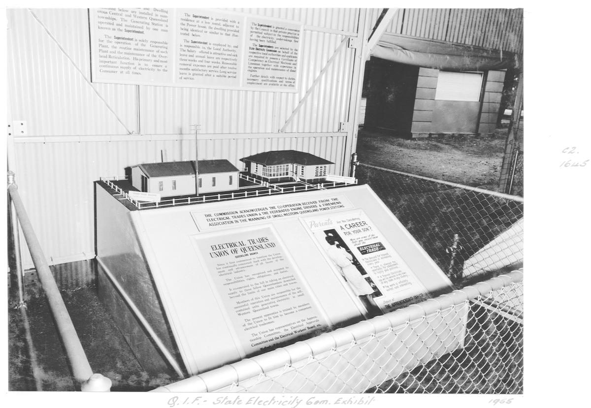 Queensland Industries Fair, Government exhibit, State Electricity Commission, Electrical Trades Union - Brisbane, April-May 1955