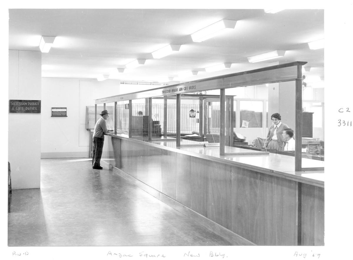 ANZAC Square new building, Stamp Duties Office - Brisbane, August 1959