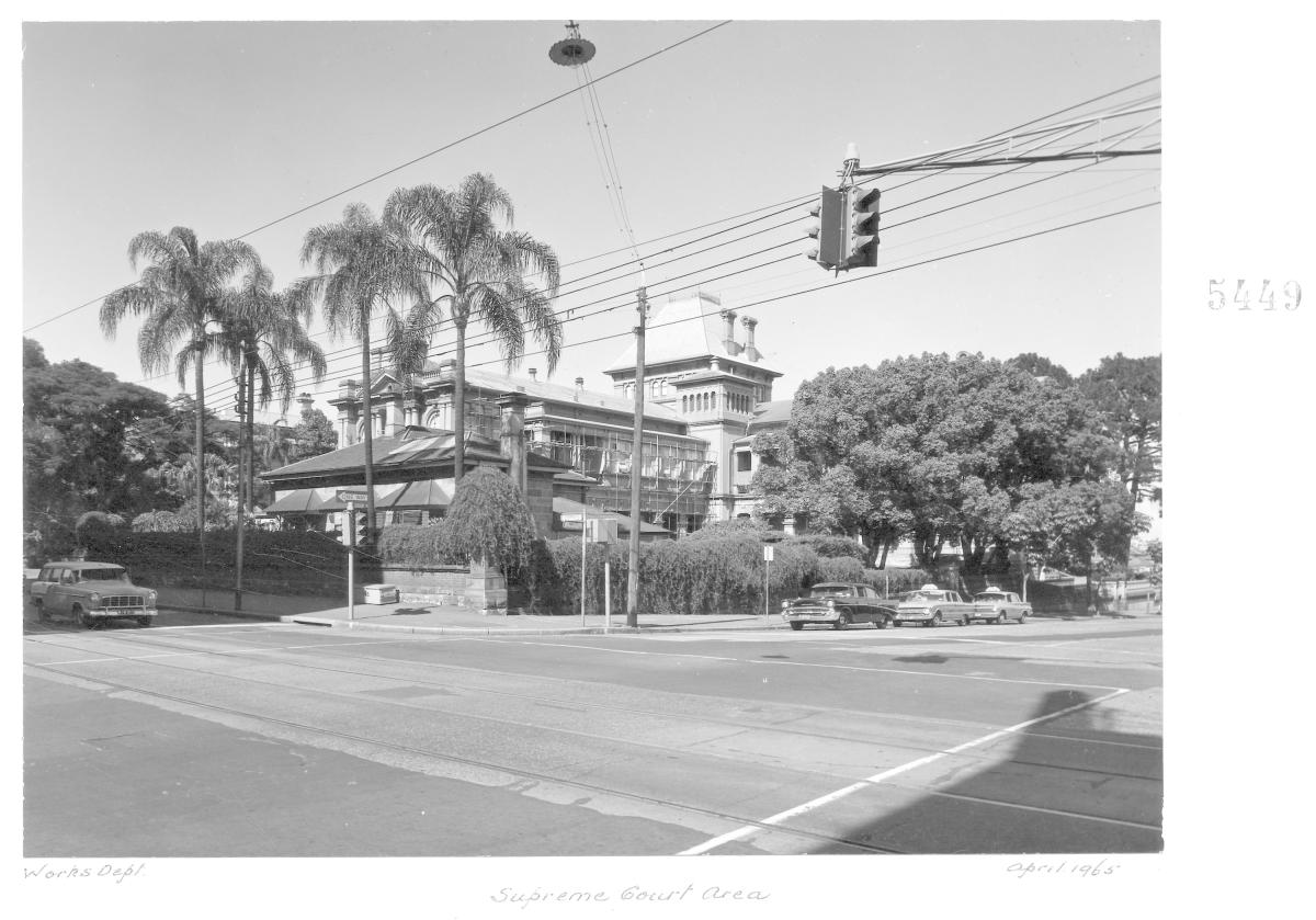 Supreme Court area, Court House, Brisbane, April 1965