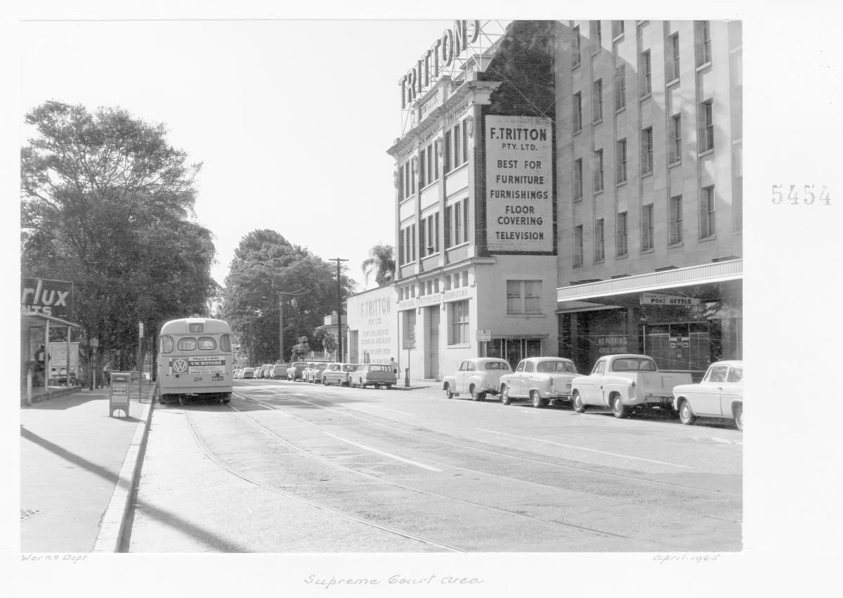 Supreme Court area, North Quay Street, Brisbane, April 1965