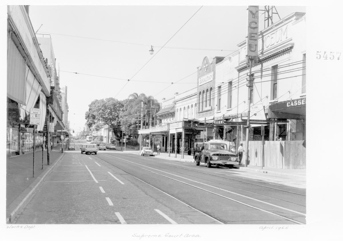 Supreme Court area, George Street, Brisbane, April 1965