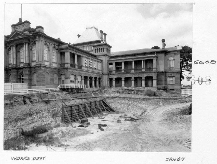 Supreme Court building under construction, Brisbane, January 1967