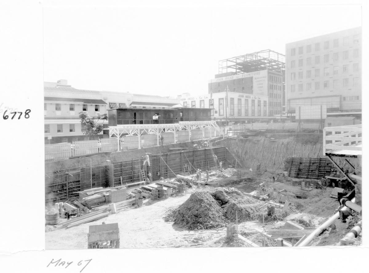 Supreme Court building under construction, Brisbane, May 1967
