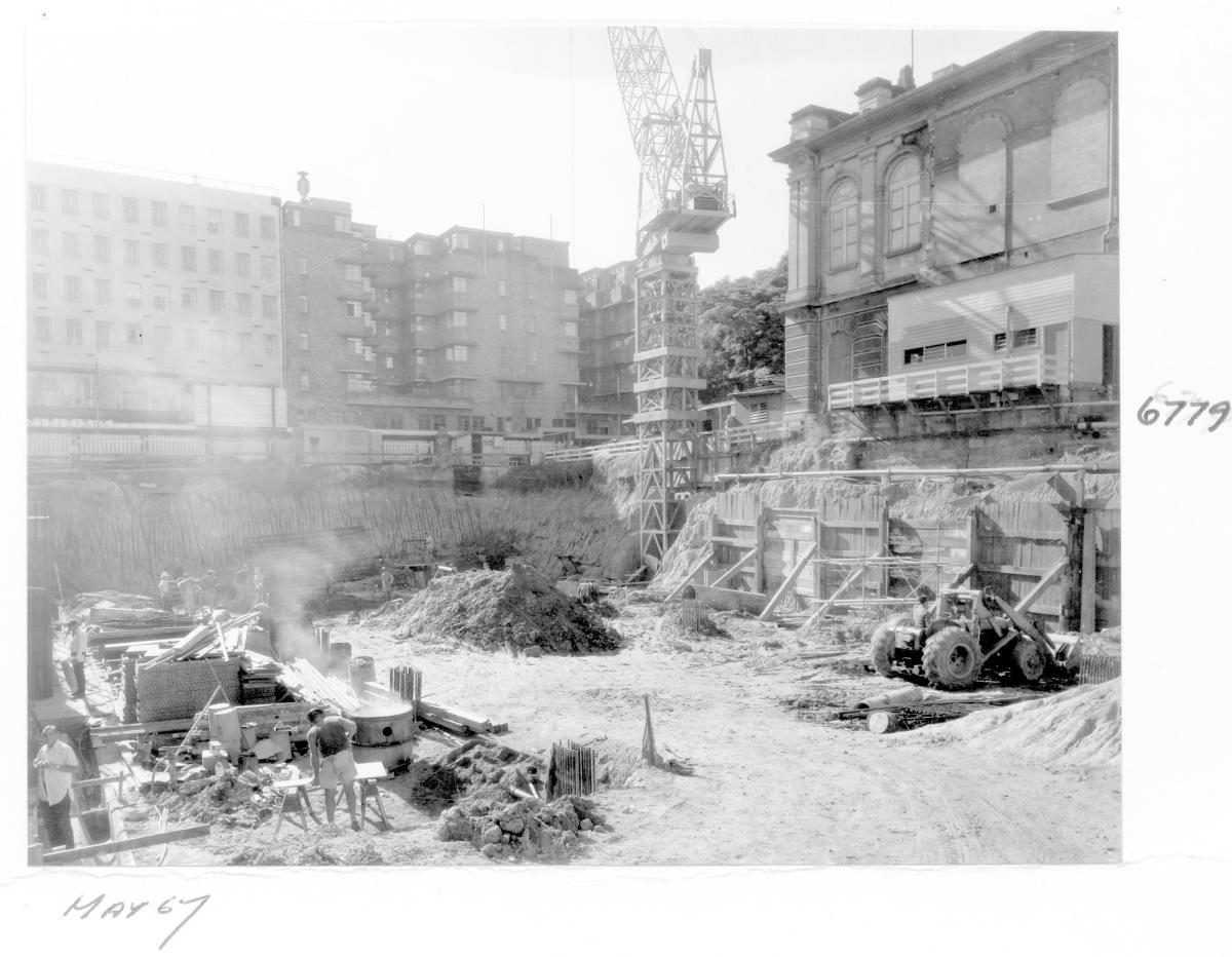Supreme Court building under construction, Brisbane, May 1967