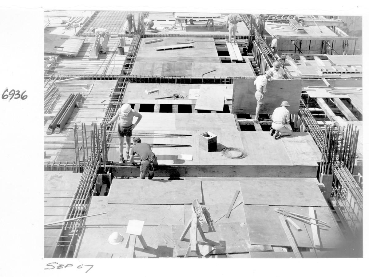 Supreme Court building under construction, Brisbane, September 1967