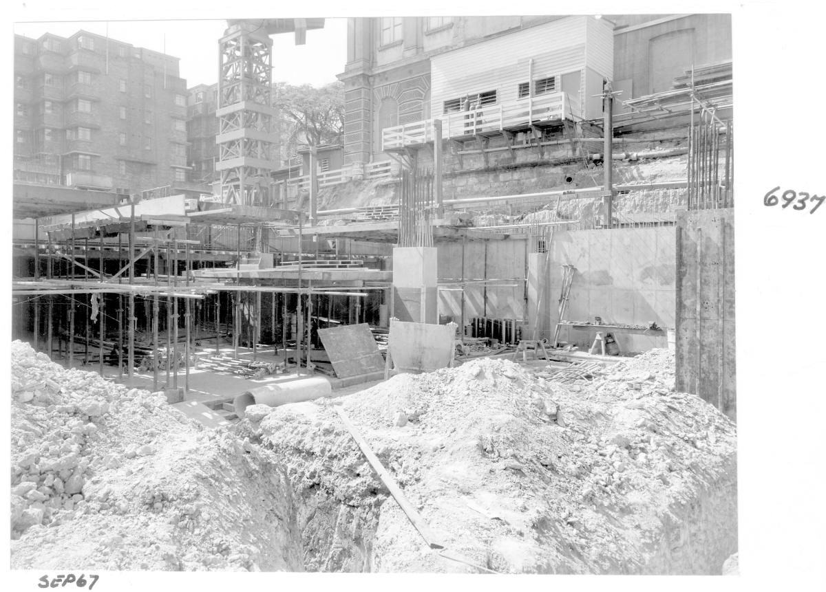 Supreme Court building under construction, Brisbane, September 1967
