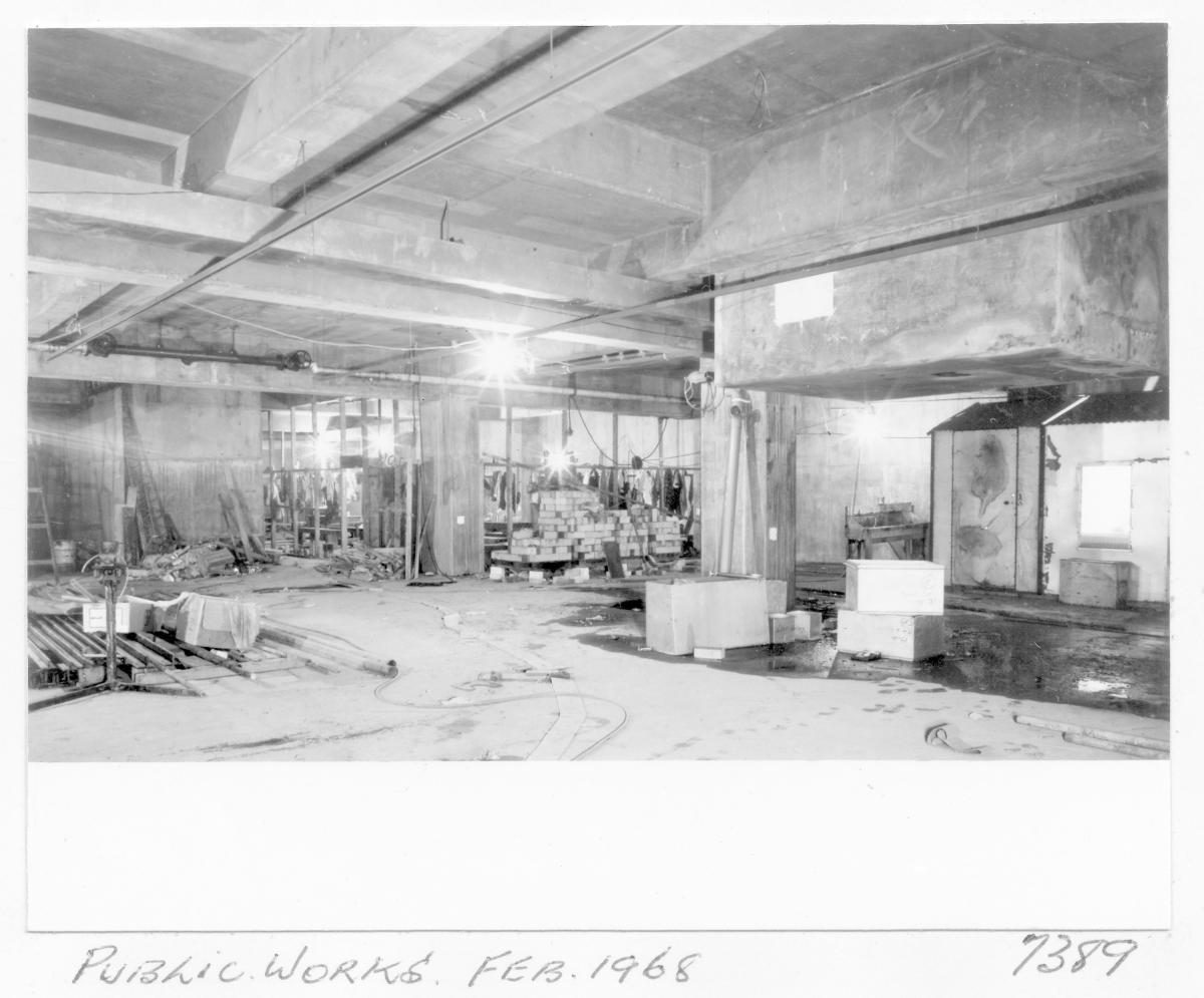 Law Courts building under construction, Brisbane, February 1968