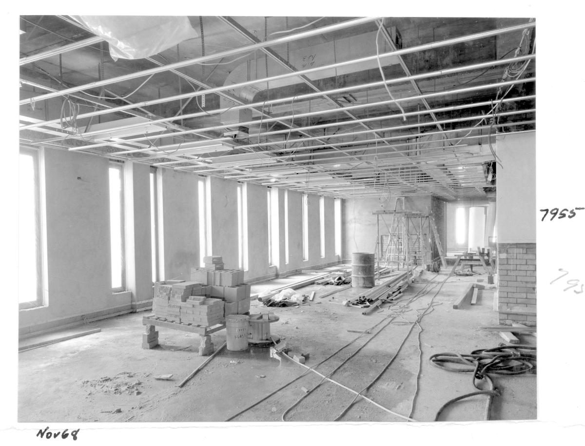 Law Courts building under construction, Brisbane, November 1968