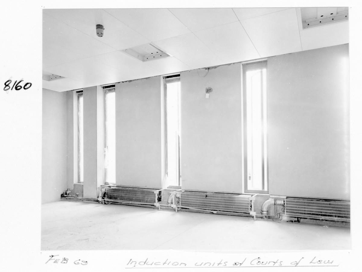 Induction units, Law Courts building, Brisbane, February 1969