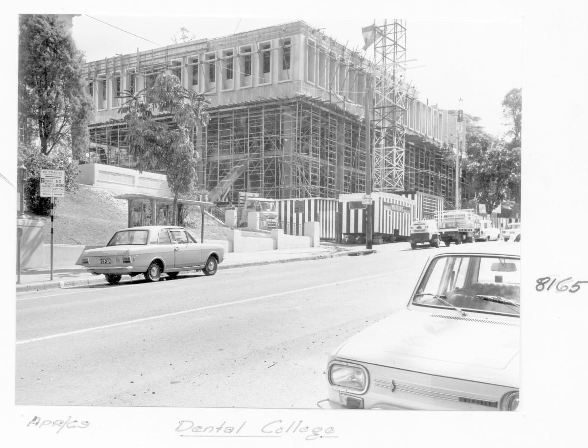 Dental College building under construction, Brisbane, February 1969