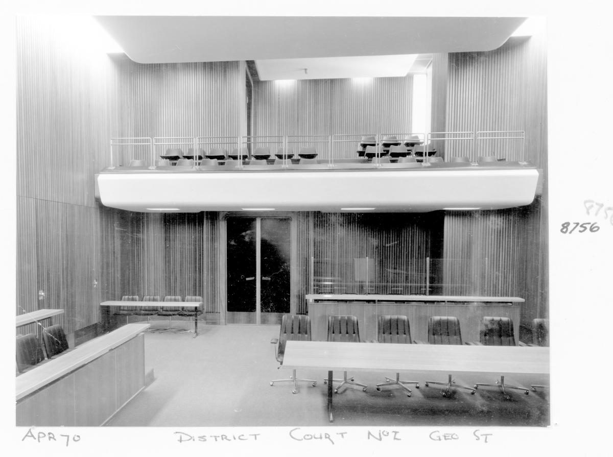 District Court Room No. 2, George Street, Brisbane, April 1970