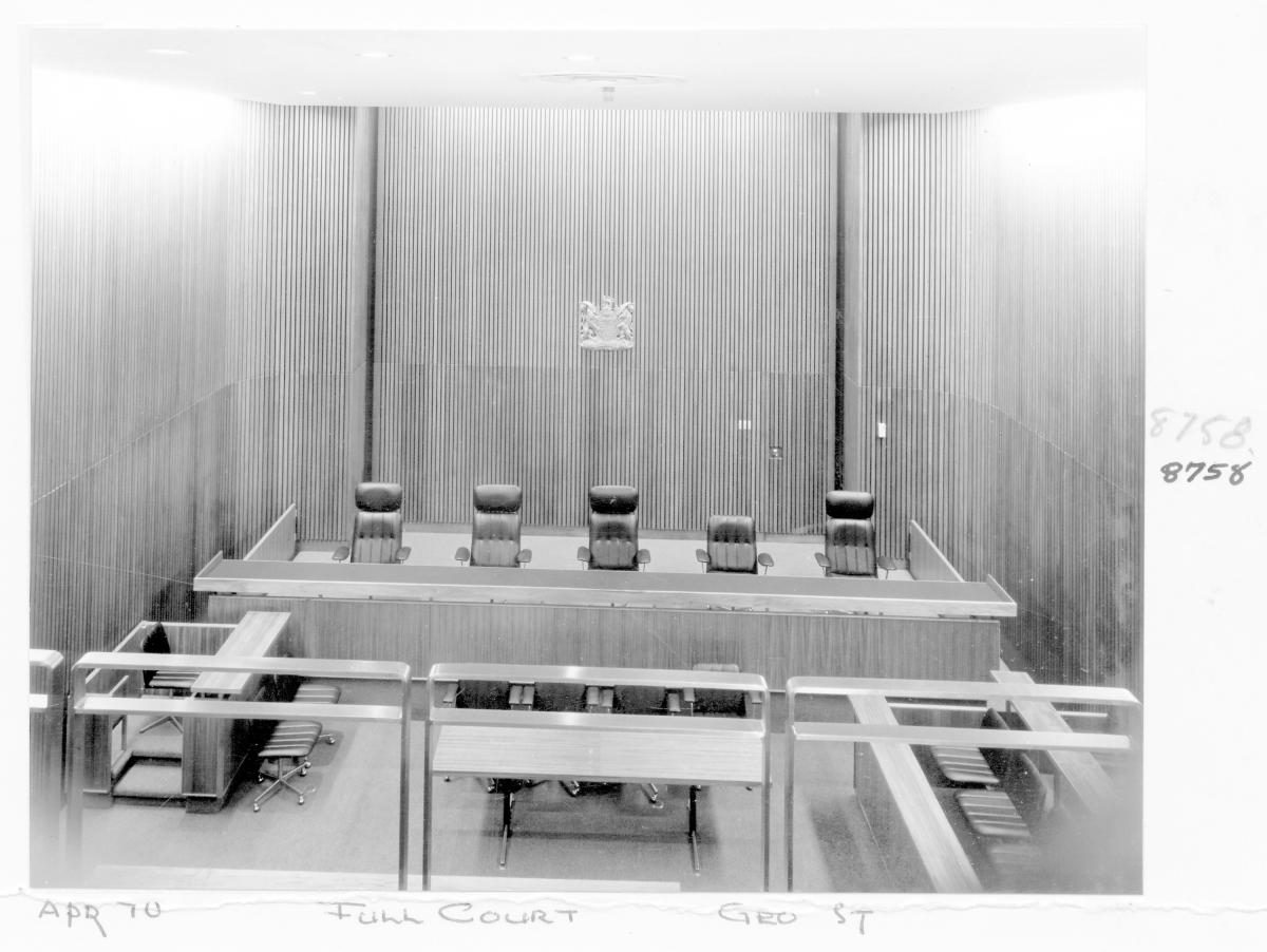 District Court Room No. 2, George Street, Brisbane, April 1970