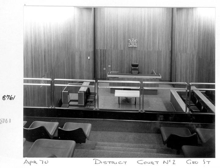 District Court Room No. 2, George Street, Brisbane, April 1970