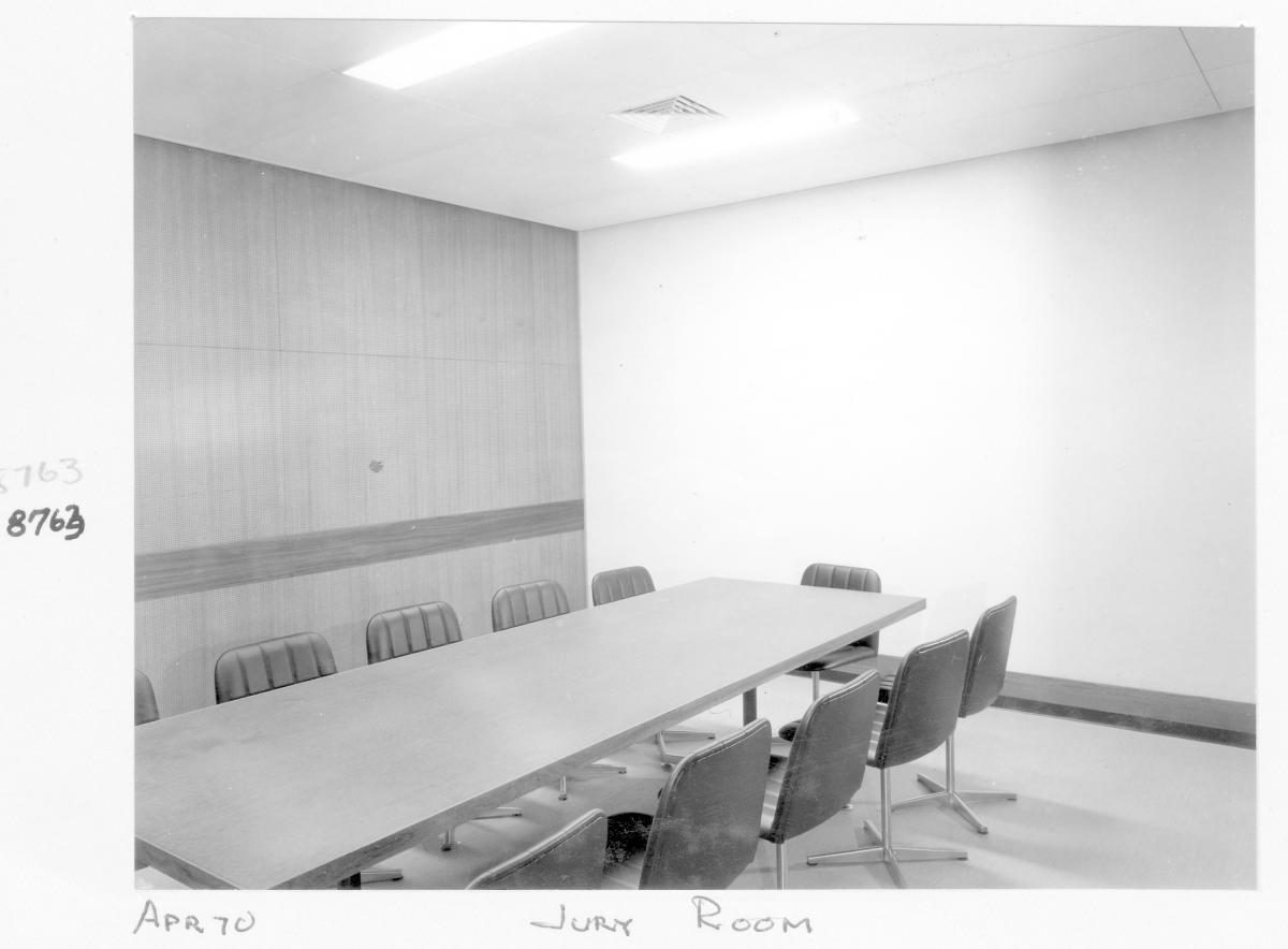 District Court, Jury Room, George Street, Brisbane, April 1970