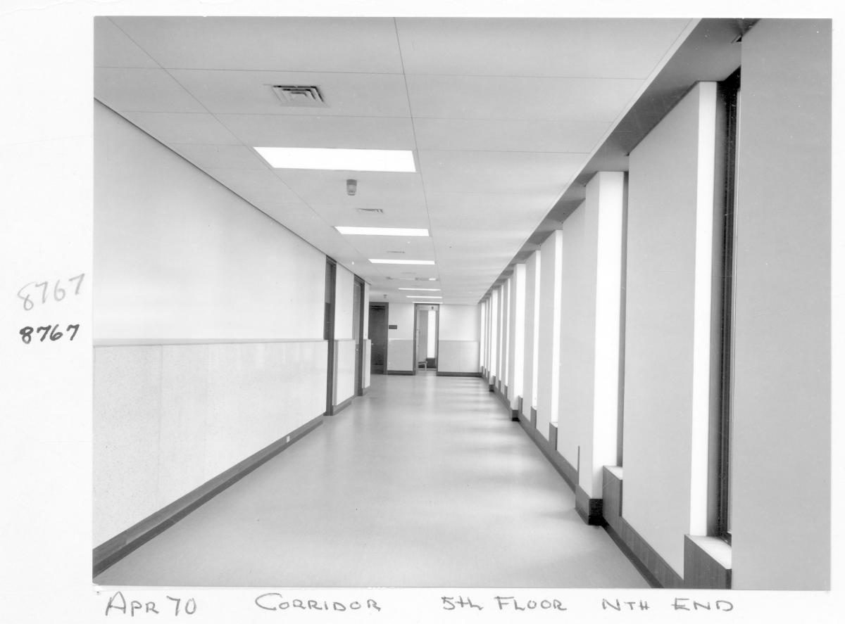 District Court, fifth floor, northern end, George Street, Brisbane, April 1970