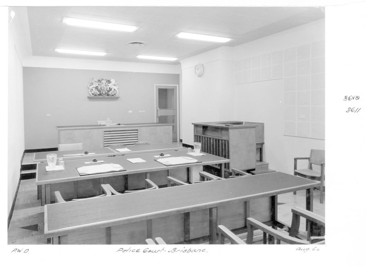 Police Court, Brisbane, August 1960