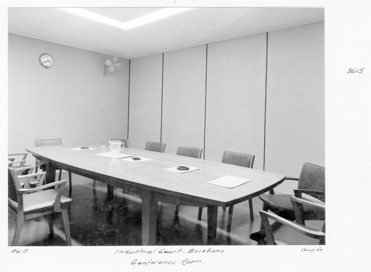 Industrial Court conference room, Brisbane, August 1960