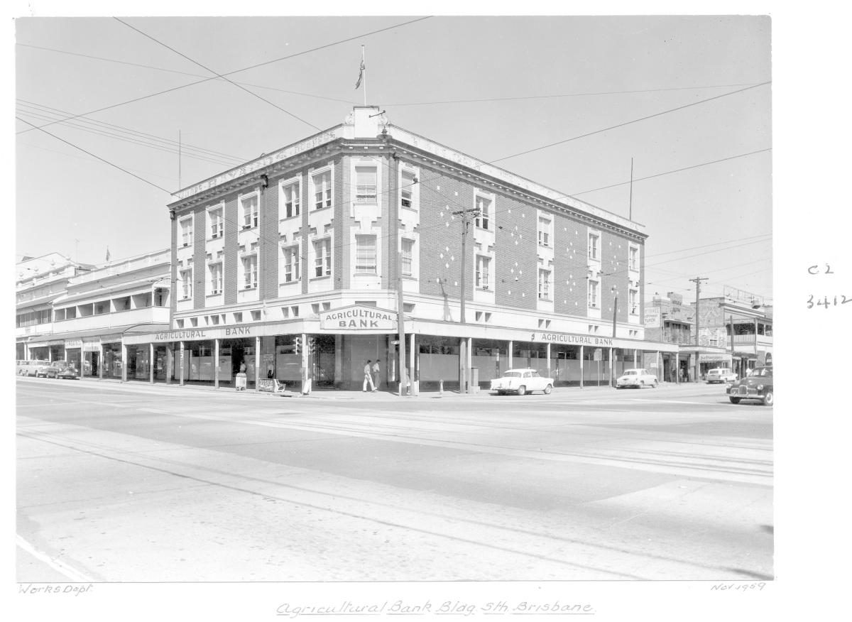 Agricultural Bank building - South Brisbane, November 1959