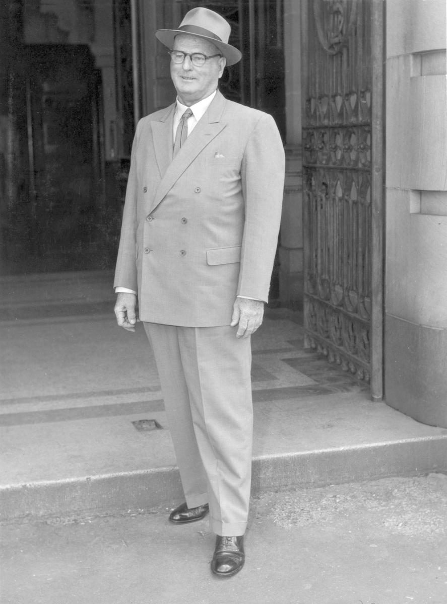 Mr W L Payne, Chairman of the Land Court - Brisbane, December 1959