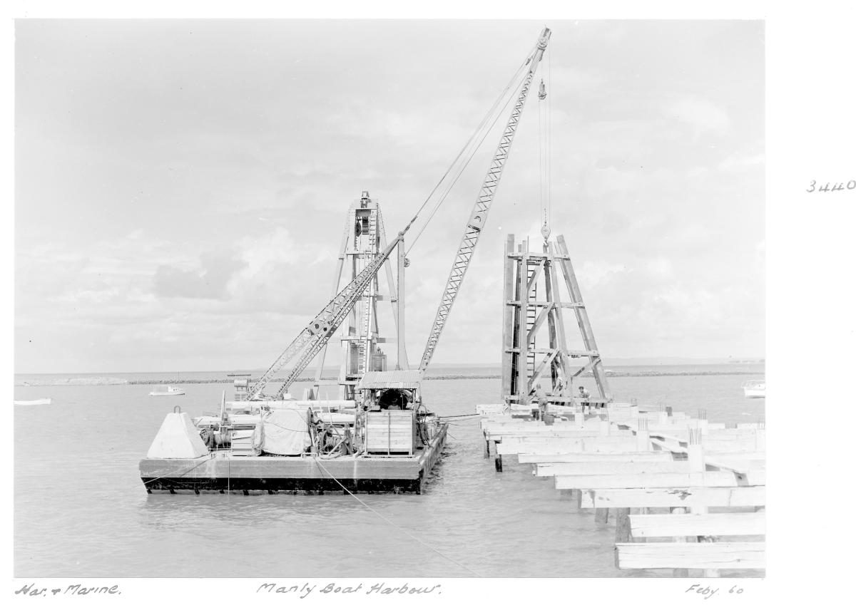 Manly Boat Harbour - Brisbane, February 1960