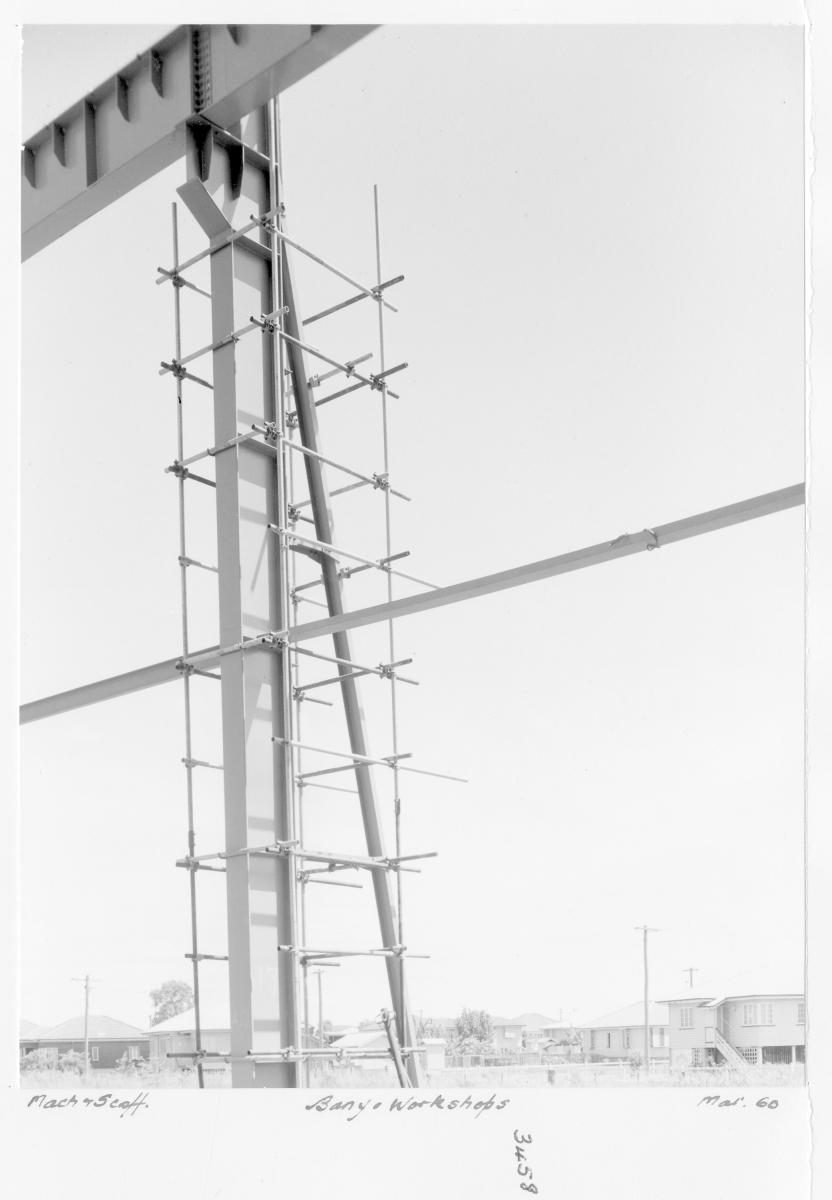 Machinery and Scaffolding, Banyo workshops (railway) - Brisbane, March 1960