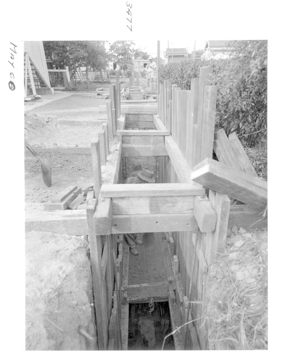 Sewerage shaft, Kedron - Brisbane, May 1960