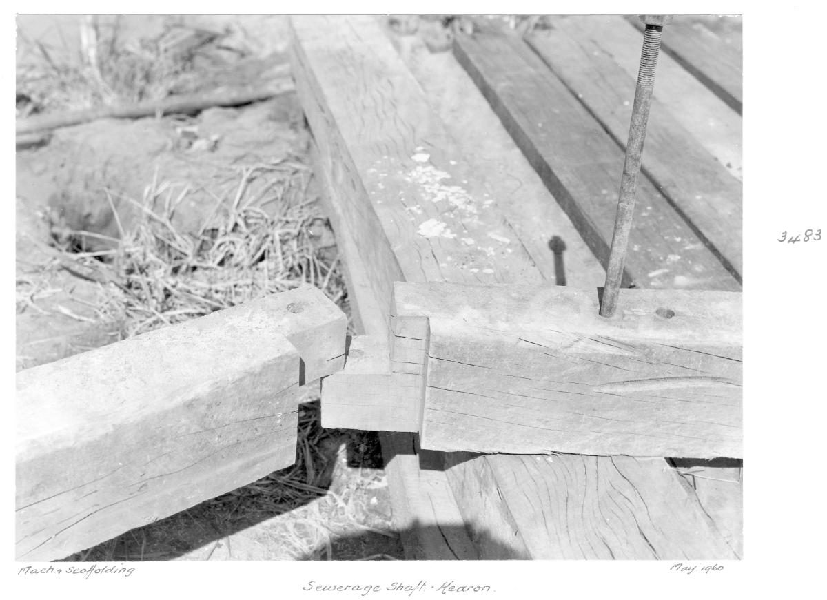 Sewerage shaft, Kedron - Brisbane, May 1960