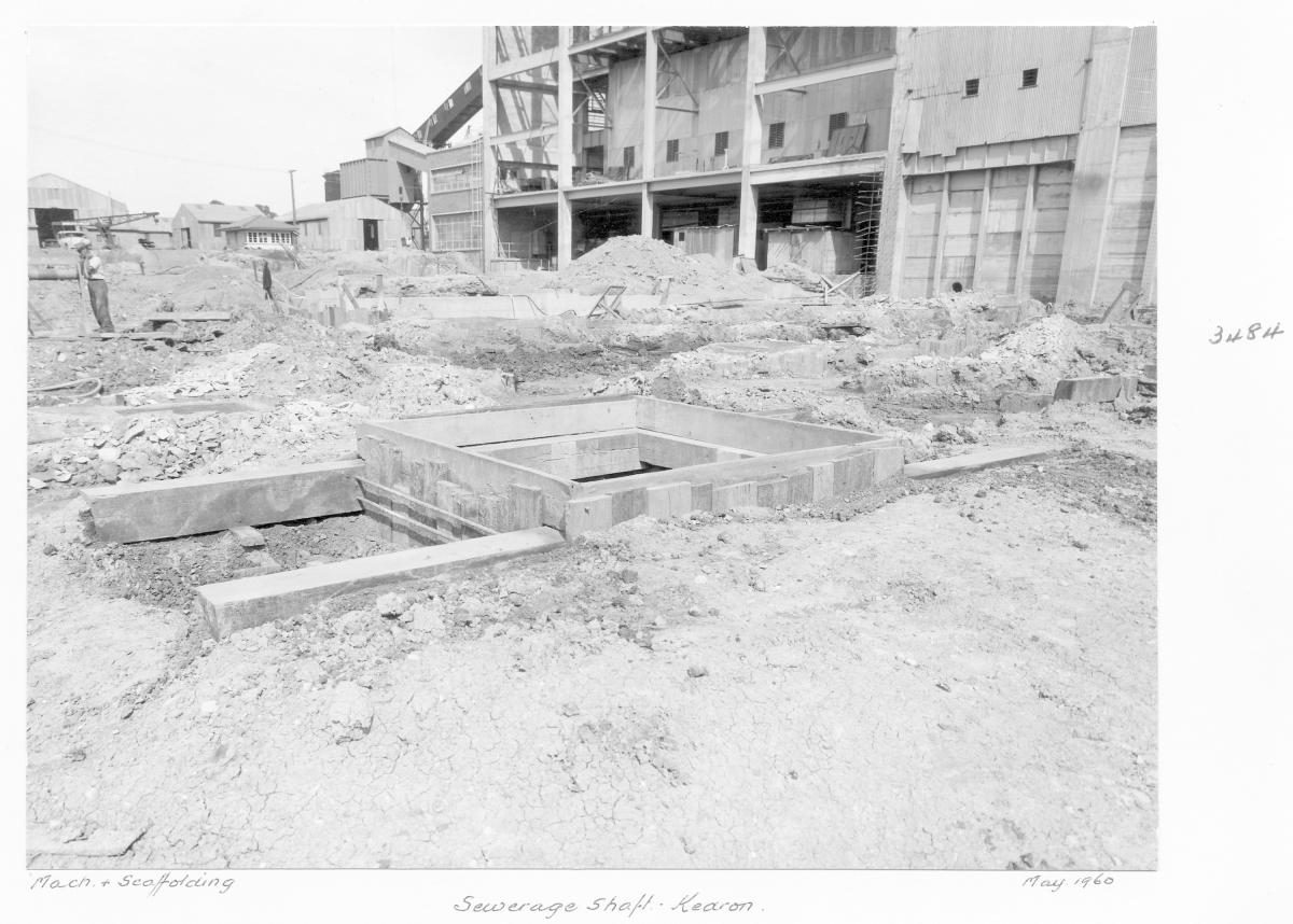 Sewerage shaft, Kedron - Brisbane, May 1960