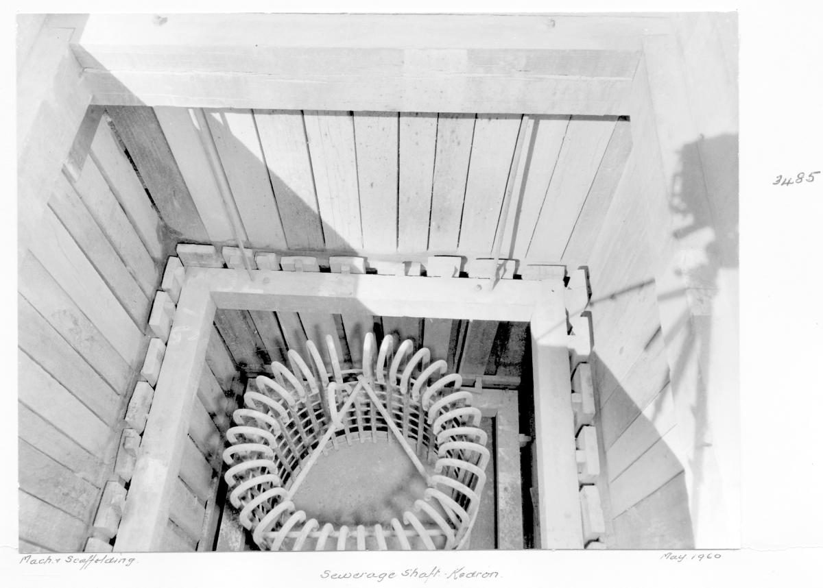 Sewerage shaft, Kedron - Brisbane, May 1960